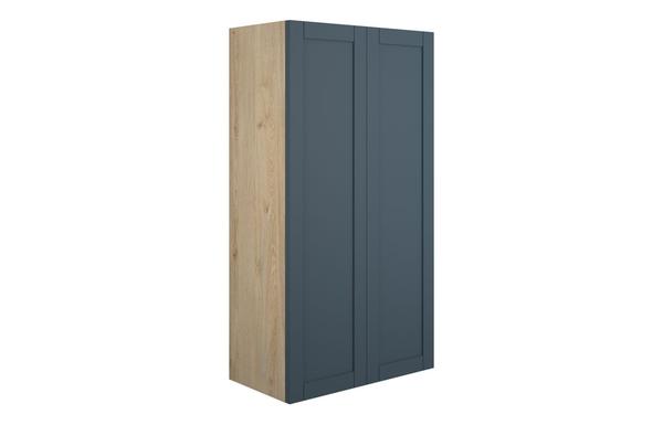 Abbi 600mm Standard 2 Door Storage Unit - Matt Arley Blue (Oak Cab)